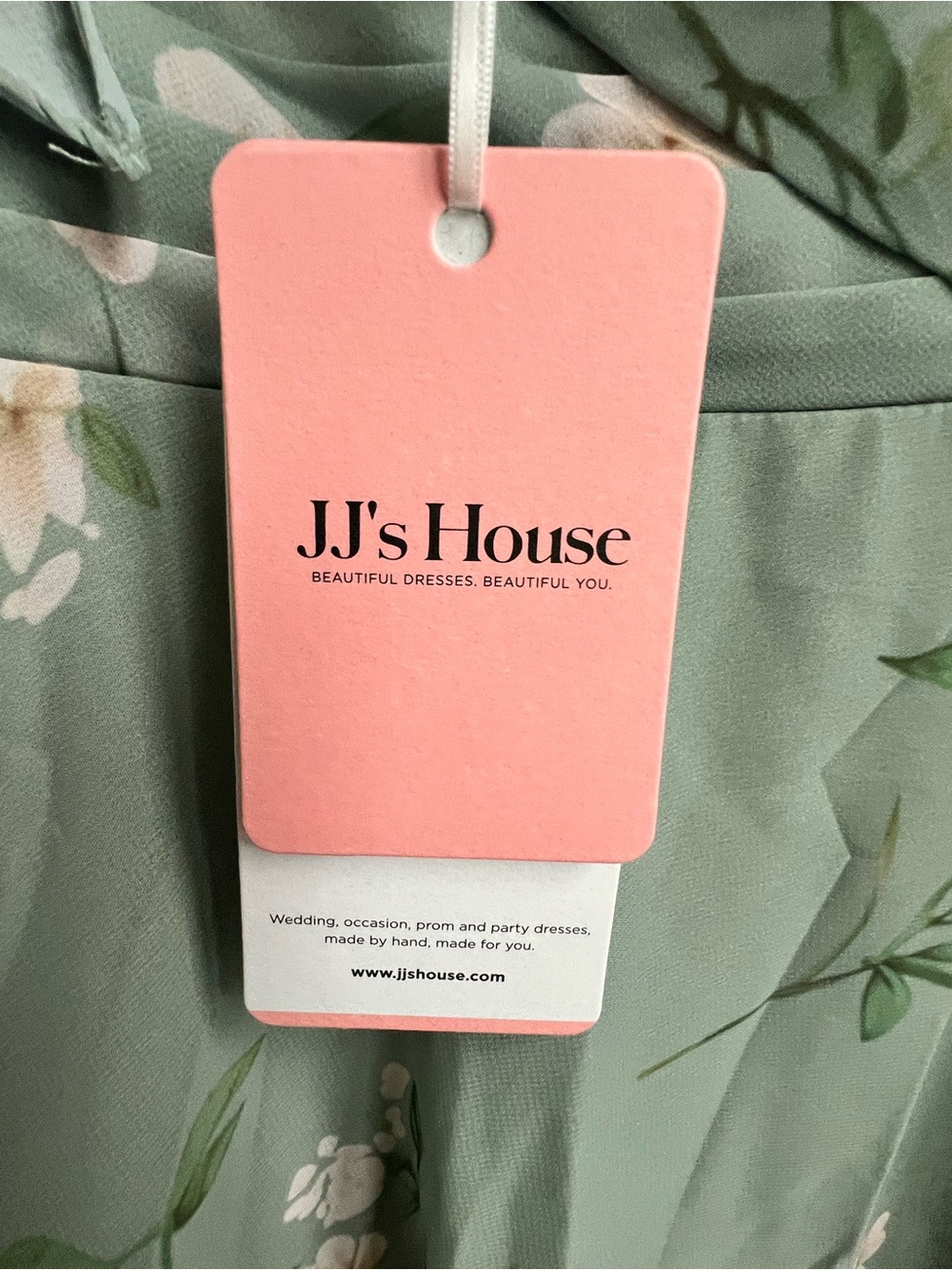 NWT JJ's House Cesia Green Floral Chiffon Ruffle Maxi Dress Special Event 16W - Picture 10 of 16